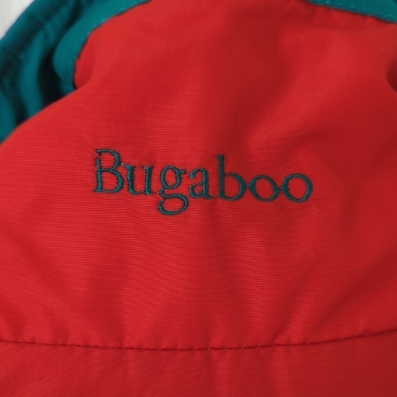 Columbia 90's Vintage Bugaboo Nylon Full Zip Winter Ski Shell Jacket Red Blue L - Picture 15 of 16